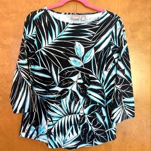 Chico's Tropical Print Top